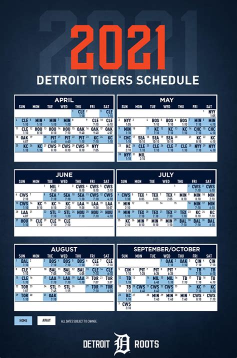 detroit tigers schedule 2021